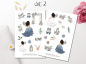 Preview: Mädchen Hochzeit Sticker Set